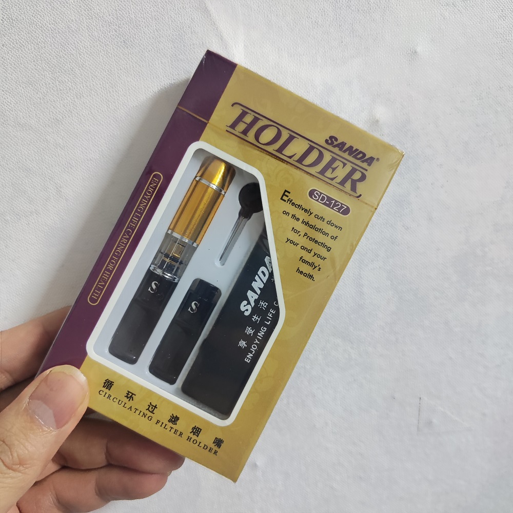 Bộ Tẩu Lọc Khói Thuốc Sanda D127 Có Hộp Đựng Bảo Vệ Sức Khoẻ