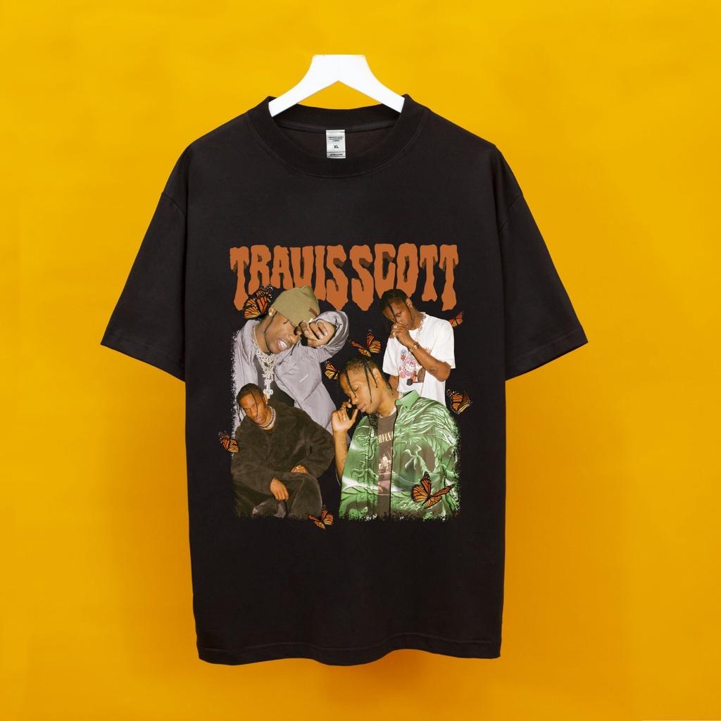 Áo Thun Nam Nữ Unisex Natee TRAVIS SCOTT- Áo Thun Cotton Ngắn Tay Mềm Mịn, Thoáng Mát, Không Nhăn, Không Xù