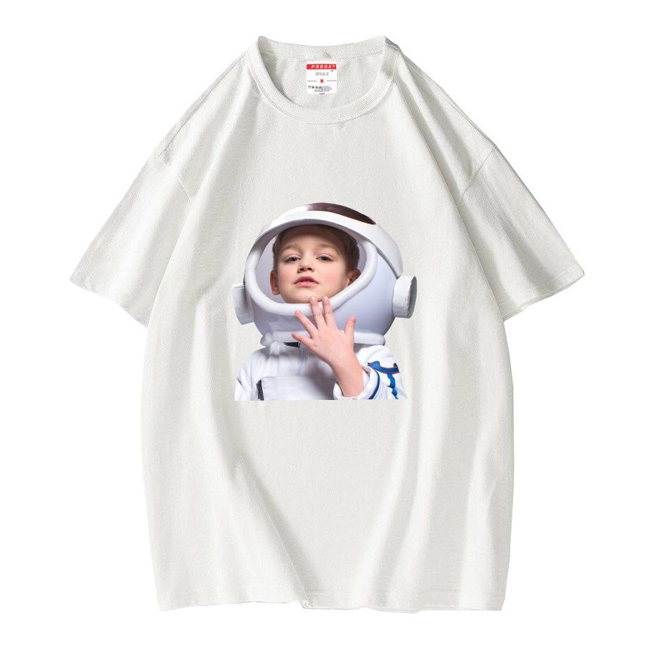Áo Thun Nam Nữ ADLV BABY FACE SHORT SLEEVE T-SHIRT ASTRONAUT Vải Mát Hình In Đủ 2 Mặt Trước Và Sau Áo