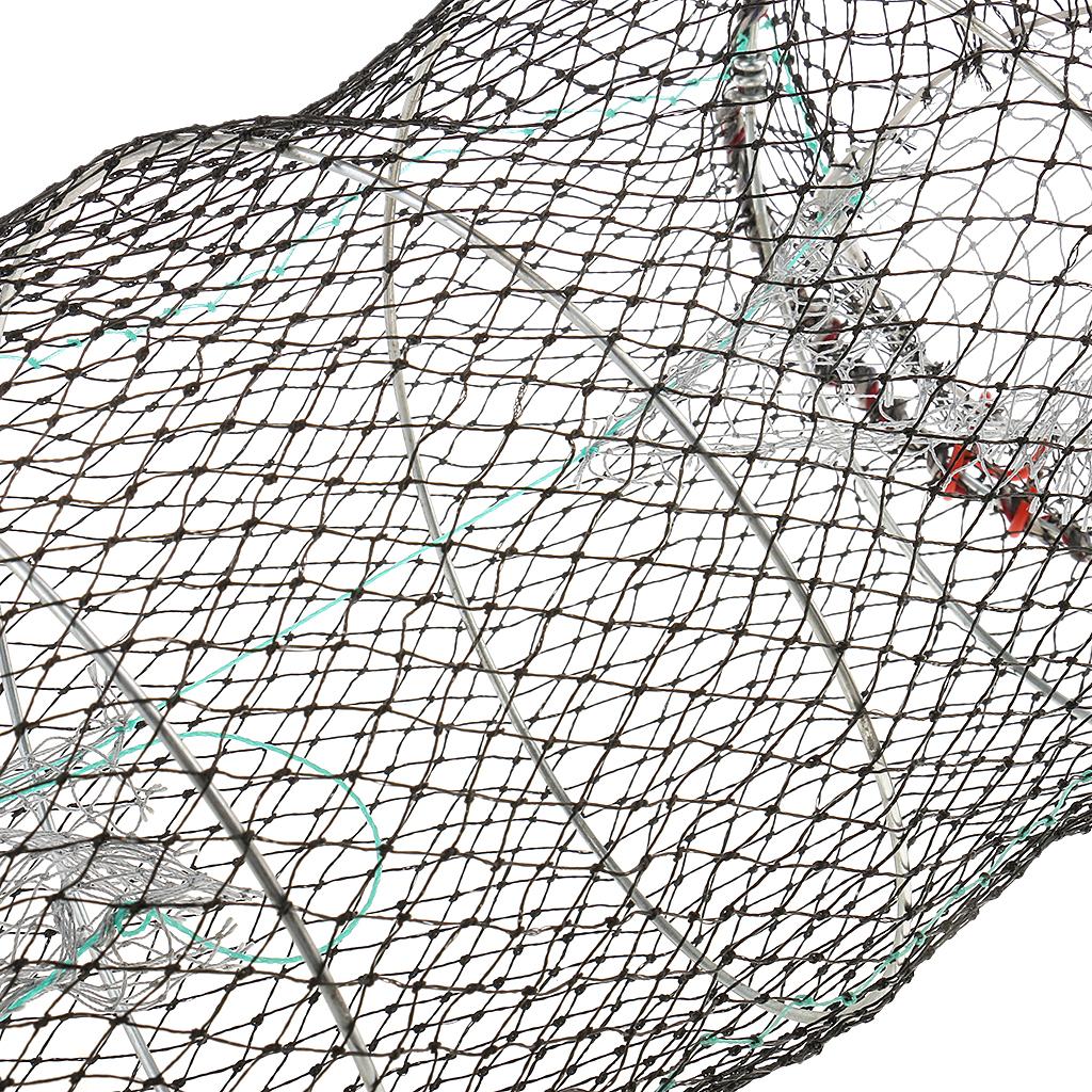 Foldable Net Trap Cast Dip Cage Fishing Crawfish Shrimp 25x45cm