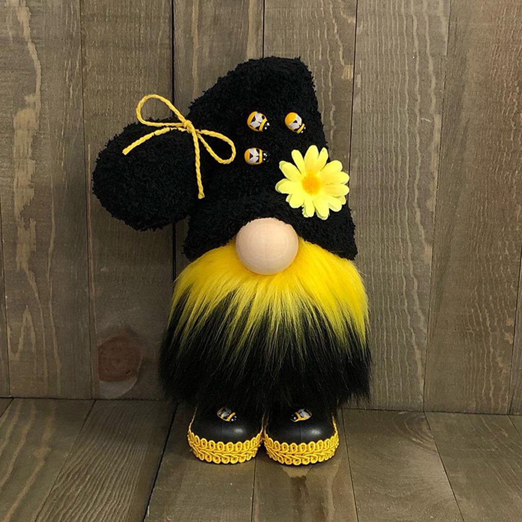 Sunflower Bees Gnome Fall Farmhouse Rustic Beard Doll Ornaments Decor Gifts