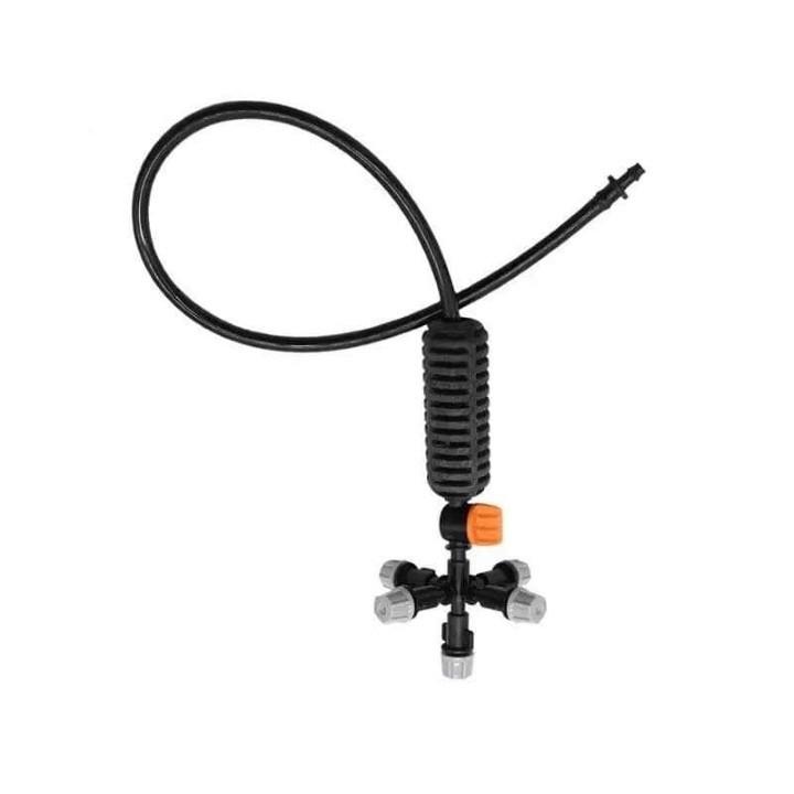 5 Béc Phun Sương Tưới Cây Bộ Đầy Đủ Có Van Khóa Mini Cho Giàn Treo, Nhà Kính