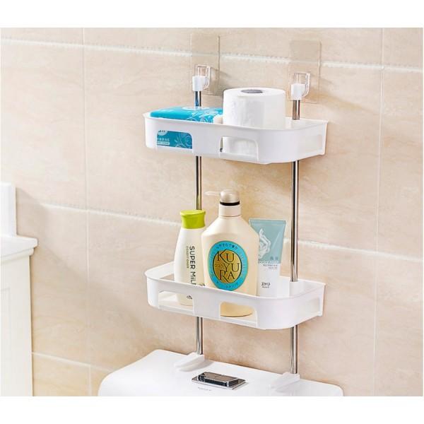 KỆ GÁC PHÒNG TẮM EUROHOME TRẮNG - XÁM