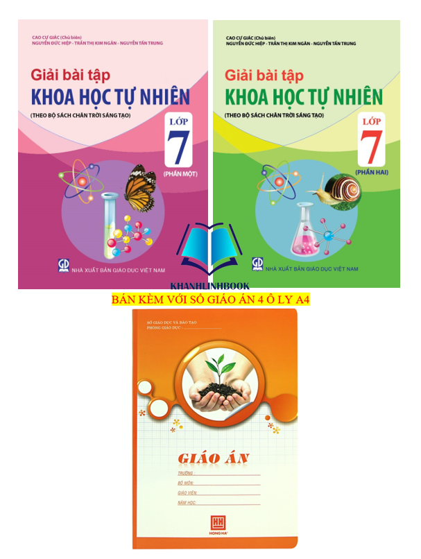 Sách - Combo 2 cuốn Giải bài tập Khoa học tự nhiên lớp 7 (Theo bộ Chân trời sáng tạo)