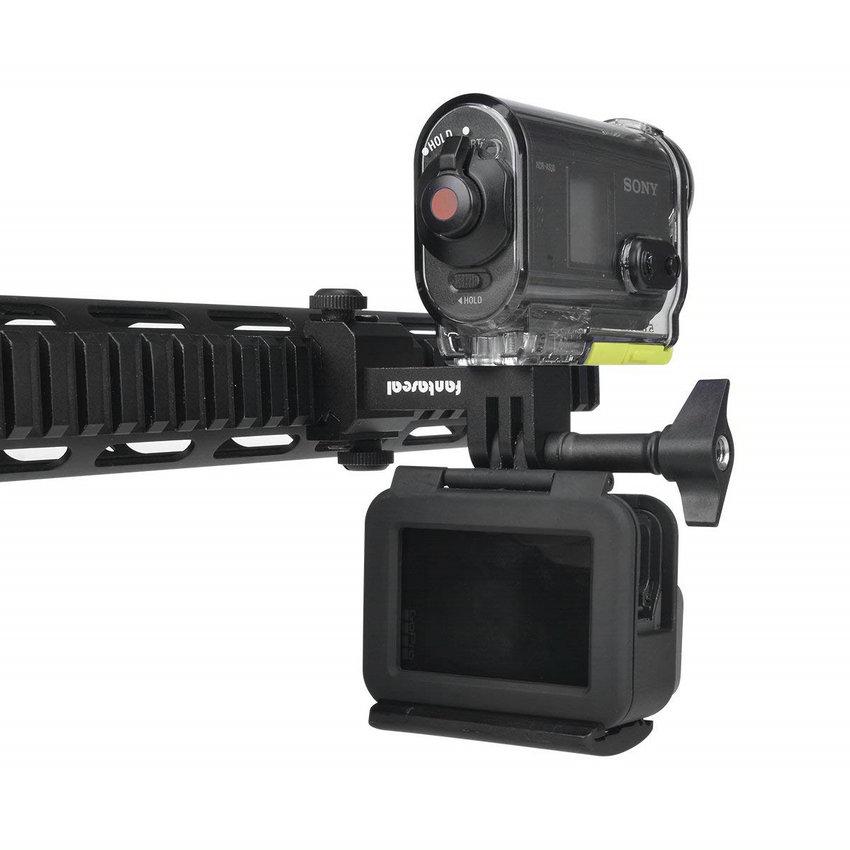 Camera hành động Side Gun Mount Mount Picatinny Rail Bộ bộ điều hợp