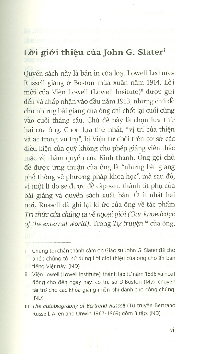 Sách IRED Books - Tri Thức Của Chúng Ta Về Ngoại Giới
