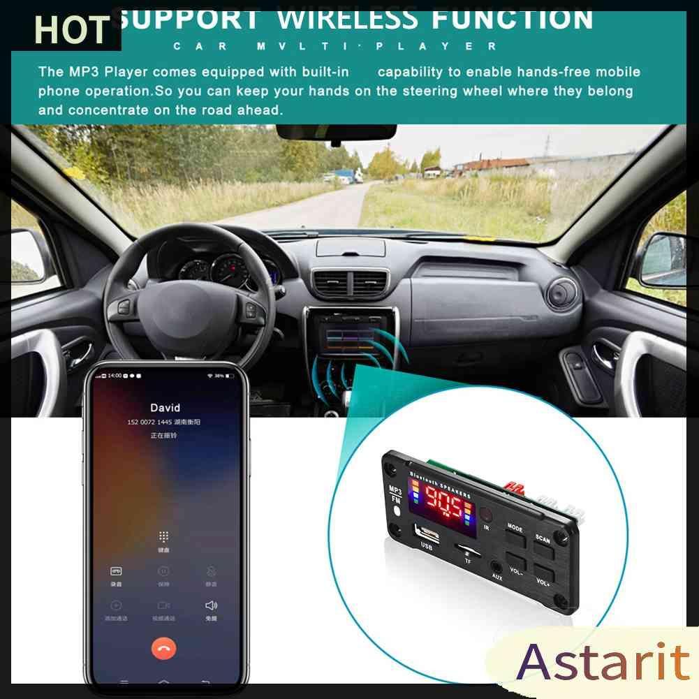 Bản Mạch Giải Mã Máy MP3 12V Bluetooth 5.0 2 X 40W 80W Chuyên Dụng Cho Xe Hơi