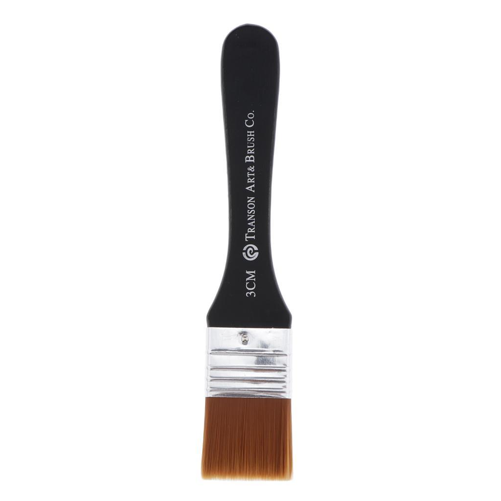 3-4pack High quality nylon brush, watercolor, acrylic painting brush. 3cm width