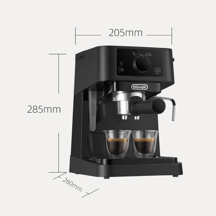 Máy pha cà phê Espresso Delonghi EC235.BK công suất 1100W, áp suất 15 bar - Hàng Nhập Khẩu