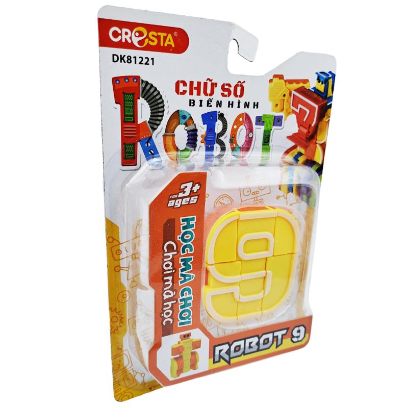 Đồ Chơi Lắp Ráp Biến Hình Robot Chữ Số 9 - Cresta DK81221