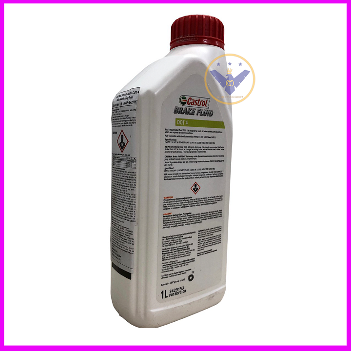 Dầu phanh, dầu thắng xe ô tô cao cấp Castrol brake Fluid Dot 4 Lon 1L