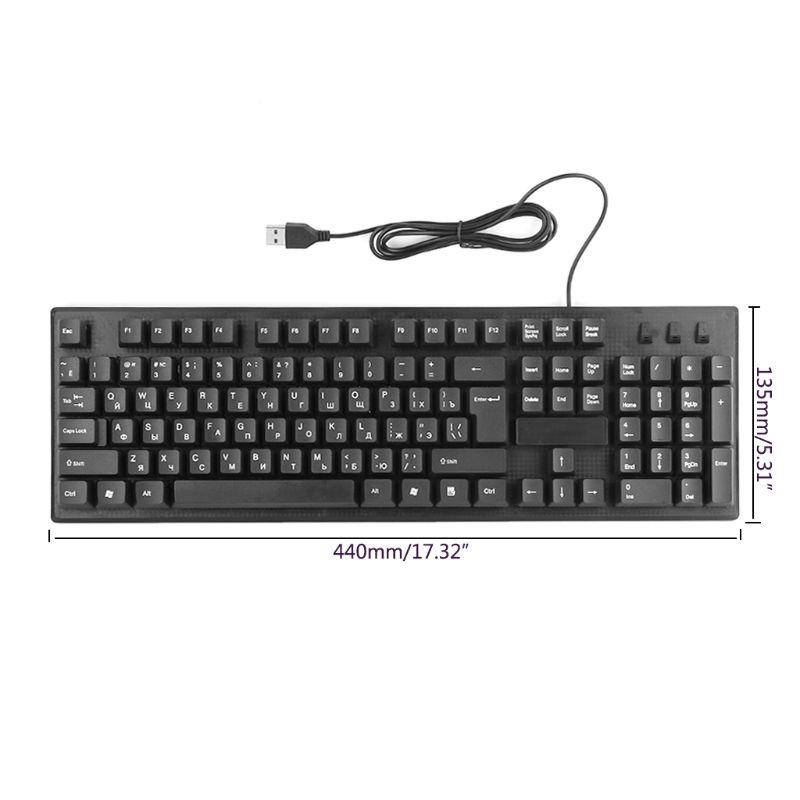 Bàn Phím Tiếng Anh / Nga Chống Nước Cho Máy Tính / Laptop