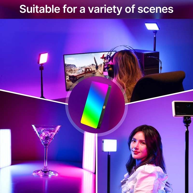 Đèn LED Đổi Màu RGB (2500K-9000K) - Đèn trợ sáng tích hợp 20 loại hiệu ứng ánh sáng động độc đáo Ulanzi LT002 RGB - Hàng Nhập Khẩu
