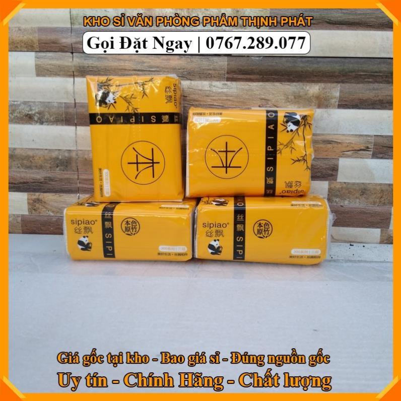 Kho sỉ vpp 1 Gói 300 tờ giấy ăn Gấu trúc Sipiao siêu dai . LG11