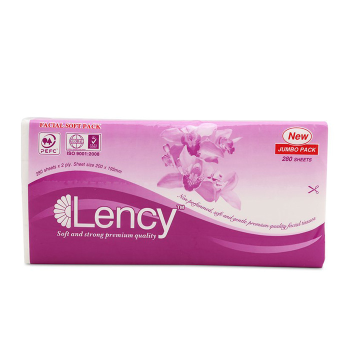 COMBO 8 THẾP KHĂN GIẤY LENCY LỤA 280 TỜ 2 LỚP