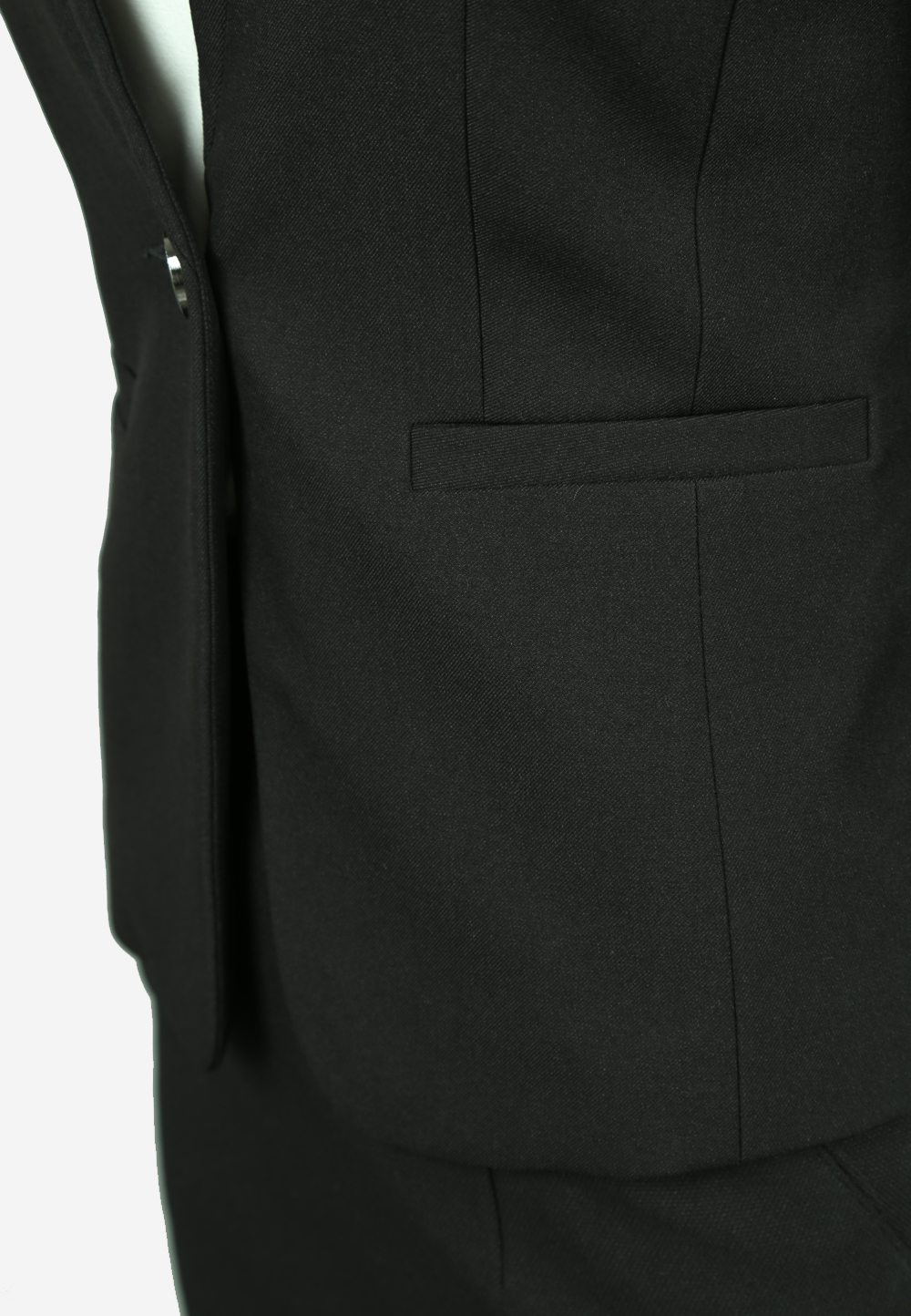 Áo vest nữ đen tay dài dáng ôm AVB090DE4