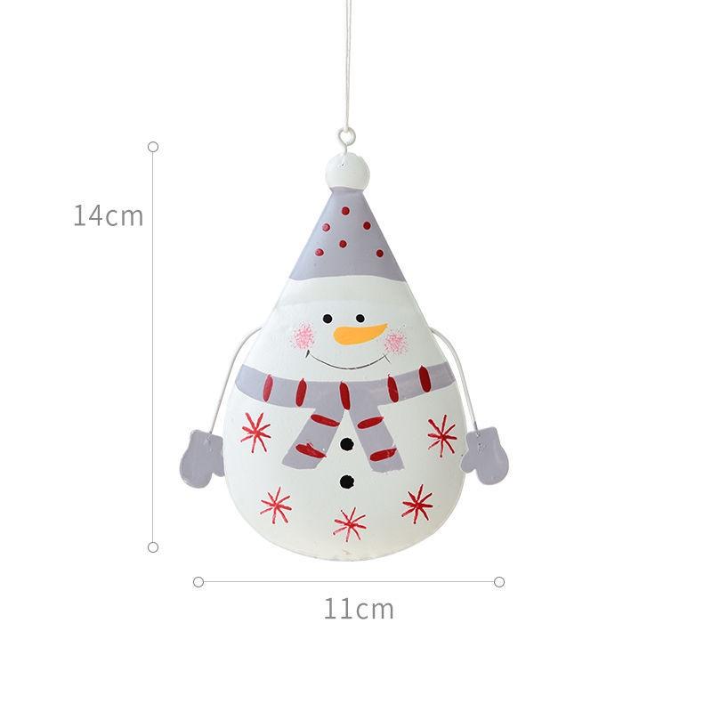 Chuông sắt để bàn hình ông già noel và tuần lộc trang trí cây thông giáng sinh