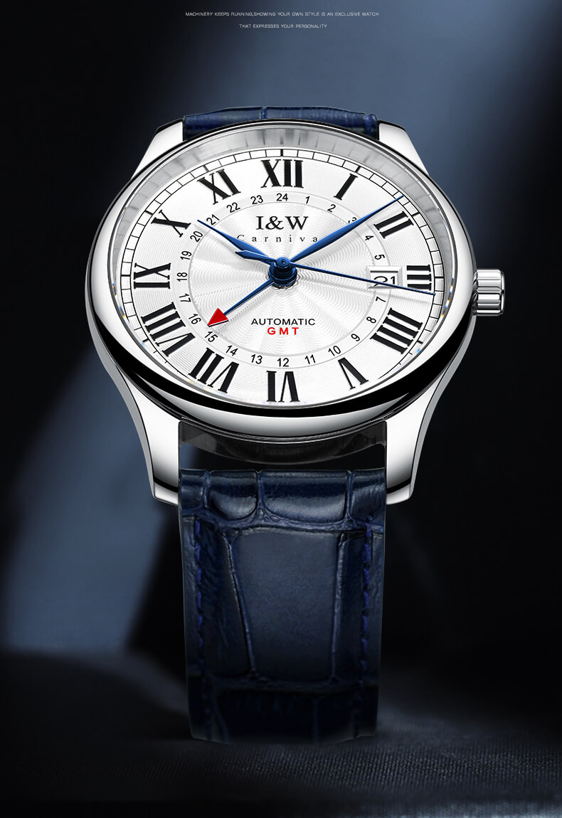 Đồng hồ nam chính hãng IW CARNIVAL IW691G-1 Kính sapphire ,chống xước ,Chống nước 30m ,Bh 24 tháng,Máy cơ,dây da cao cấp