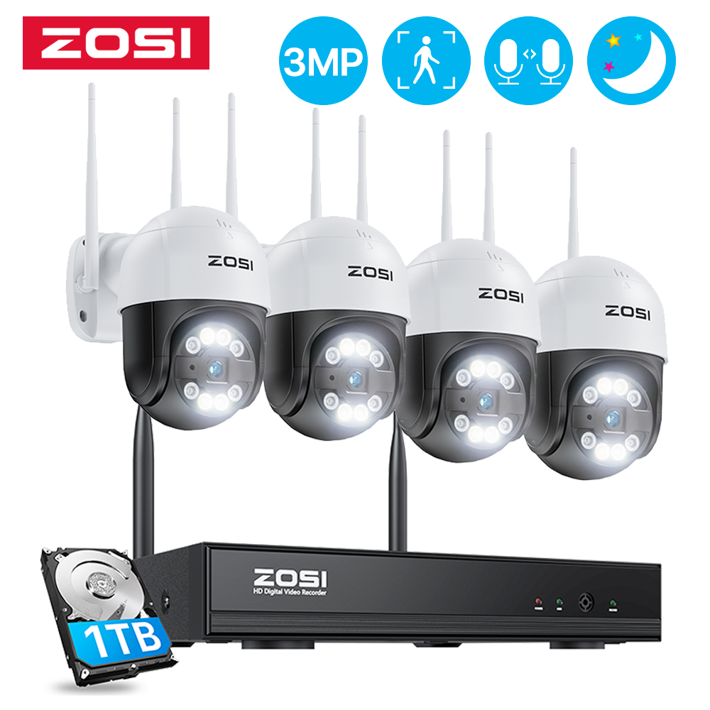 Hệ thống camera không dây 3MP của Zosi 8CH