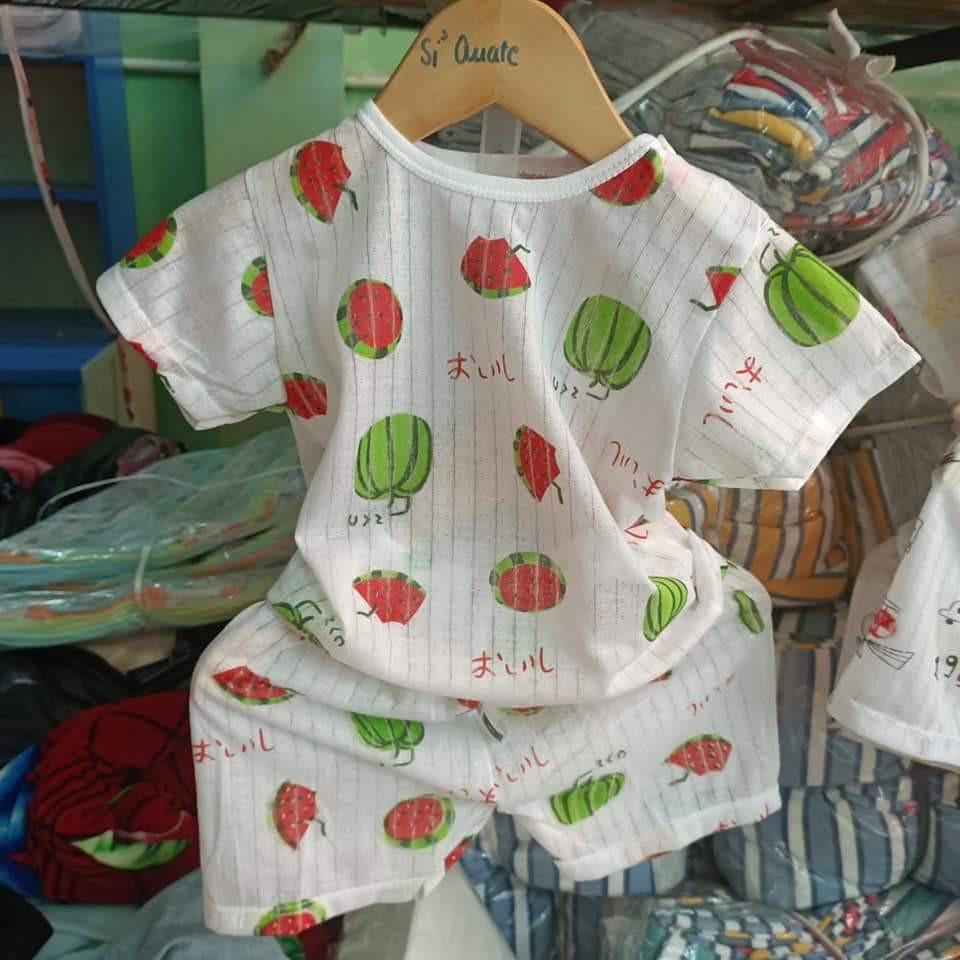 BỘ COTTON GIẤY CỘC TAY CHO BÉ 3-16 KG GIAO NGẪU NHIÊN