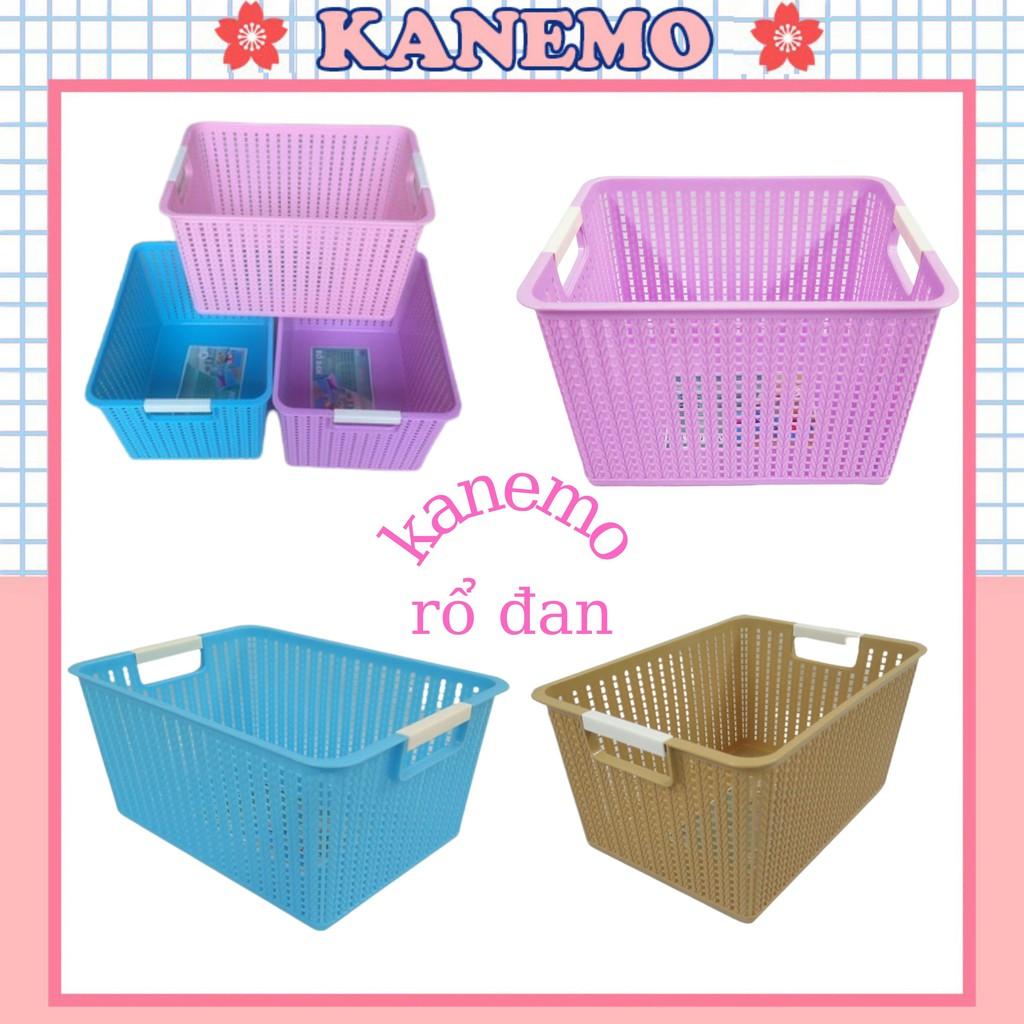 Rổ Đan Kanemo mây đựng dụng cụ nhà bếp tiện lợi nhựa - Giỏ đựng đồ đa năng