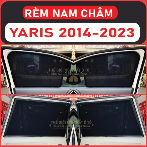 Rèm che nắng nam châm Xe Toyota Yaris Bộ 4 tấm chắn nắng chuẩn form xe, nam châm hút mạnh
