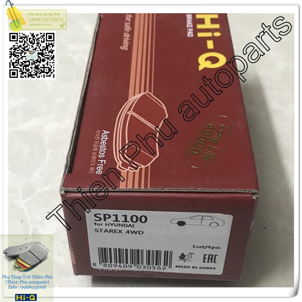 Má phanh chính hãng Hi-Q cho Starex 2 cầu trước. - Bố thắng trước. OEM Brake Pad : 58101-4AA11