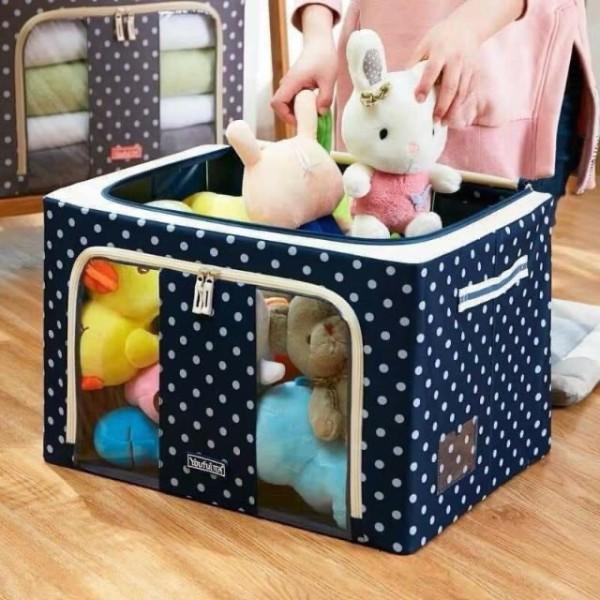 Túi đựng quần áo,hộp đựng đồ, chất liệu vải khung thép chịu lực loại lớn đa năng chống ẩm mốc