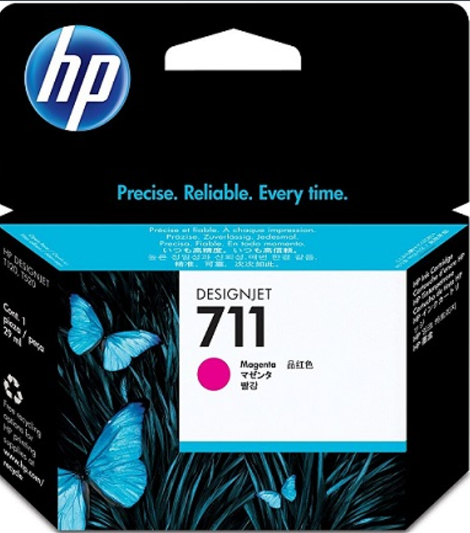 Mực In HP DesignJet 711 Magenta Ink Cartridge (CZ131A) 29ml - Hàng Chính Hãng