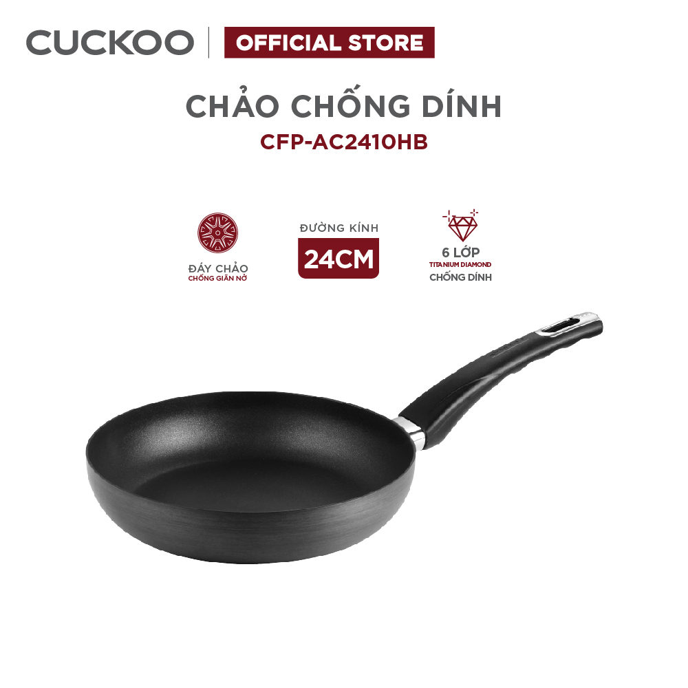 Chảo chiên chống dính đáy từ Cuckoo 24cm CFP-AC2410HB - Chất lượng Hàn Quốc - Hàng chính hãng Cuckoo Vina