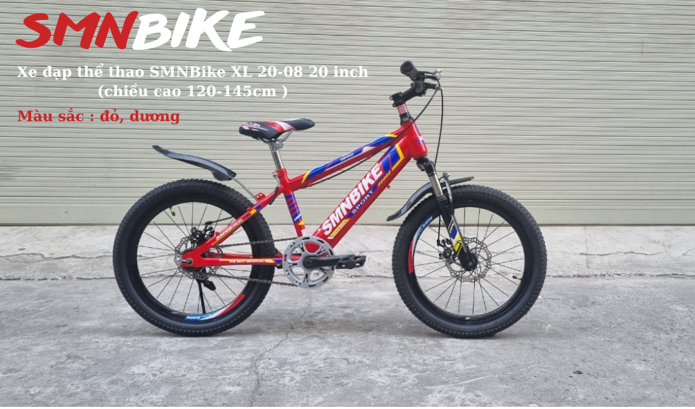 Xe đạp thể thao SMNBike XL 20-08 - 20 inch ( 120-145cm ) - Hàng chính hãng