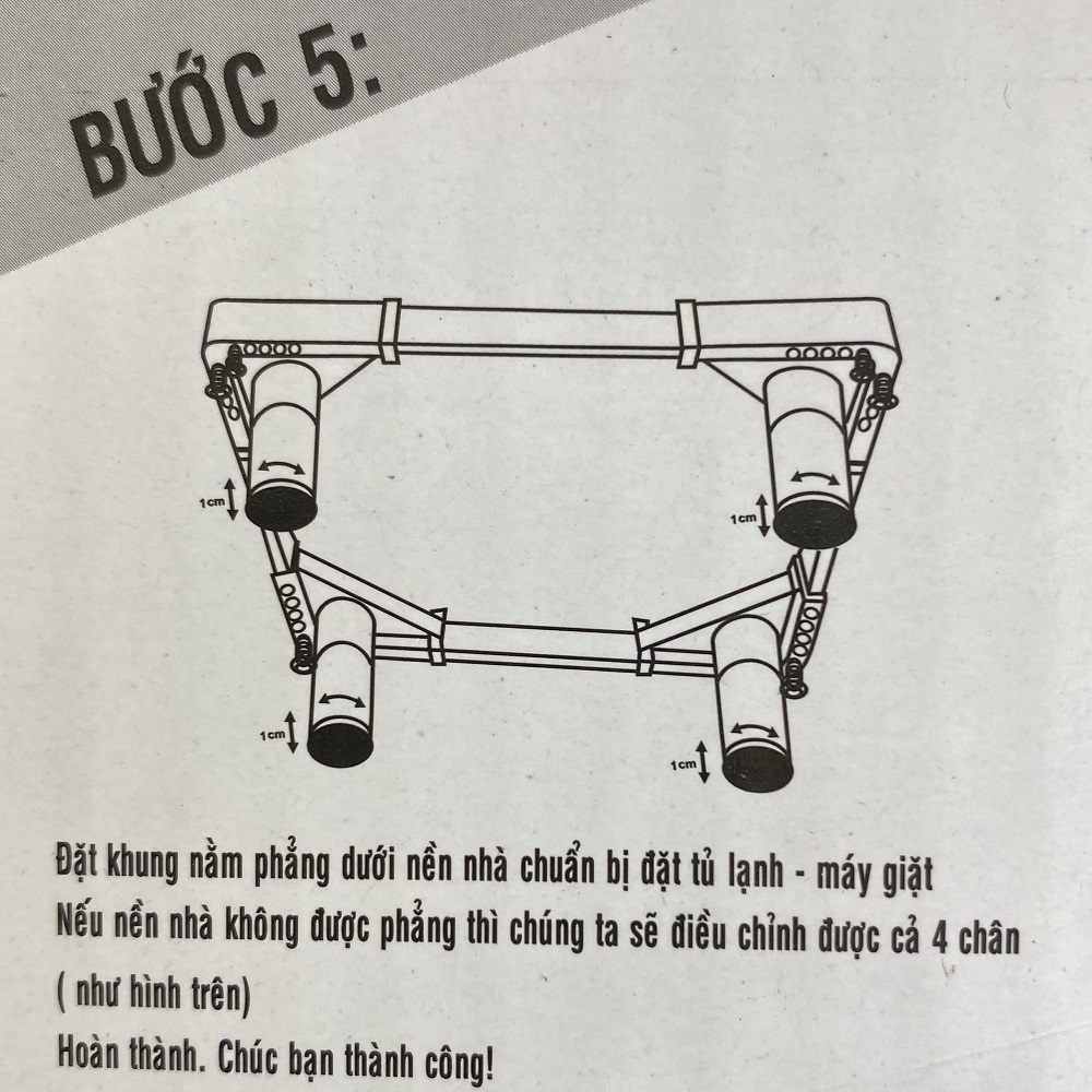 CHÂN ĐẾ MÁY GIẶT-TỦ LẠNH SIÊU TO,SIÊU NẶNG 55-77cm (VT40)