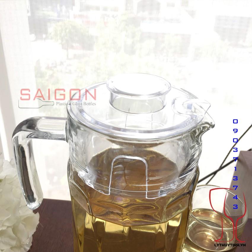 Bình Thủy Tinh xoáy 1800ml