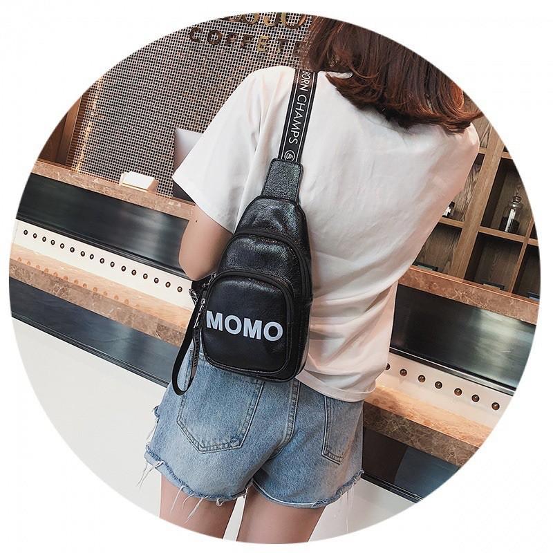 Balo nữ đeo chéo kute dễ thương momo