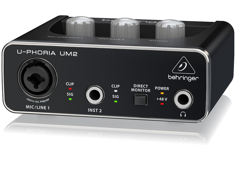 Sound Card thu âm Behringer U-Phoria UM2- Hàng Chính Hãng