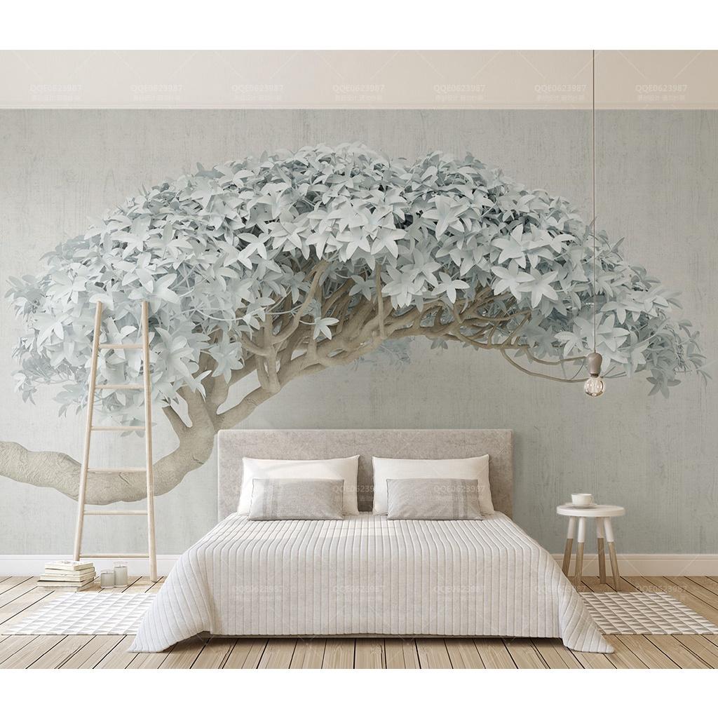 Tranh dán tường cây tuyết