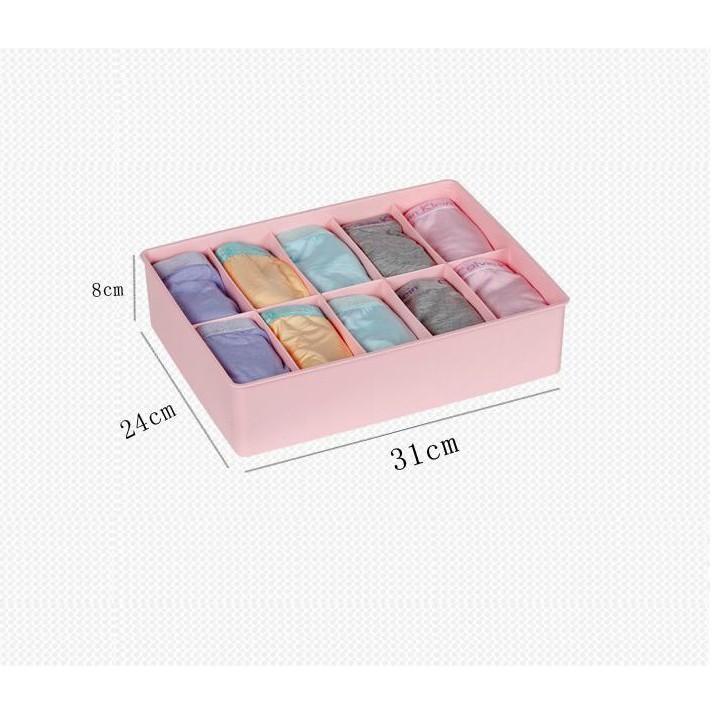 Hộp đựng đồ lót,tất vớ,găng tay 10 ngăn