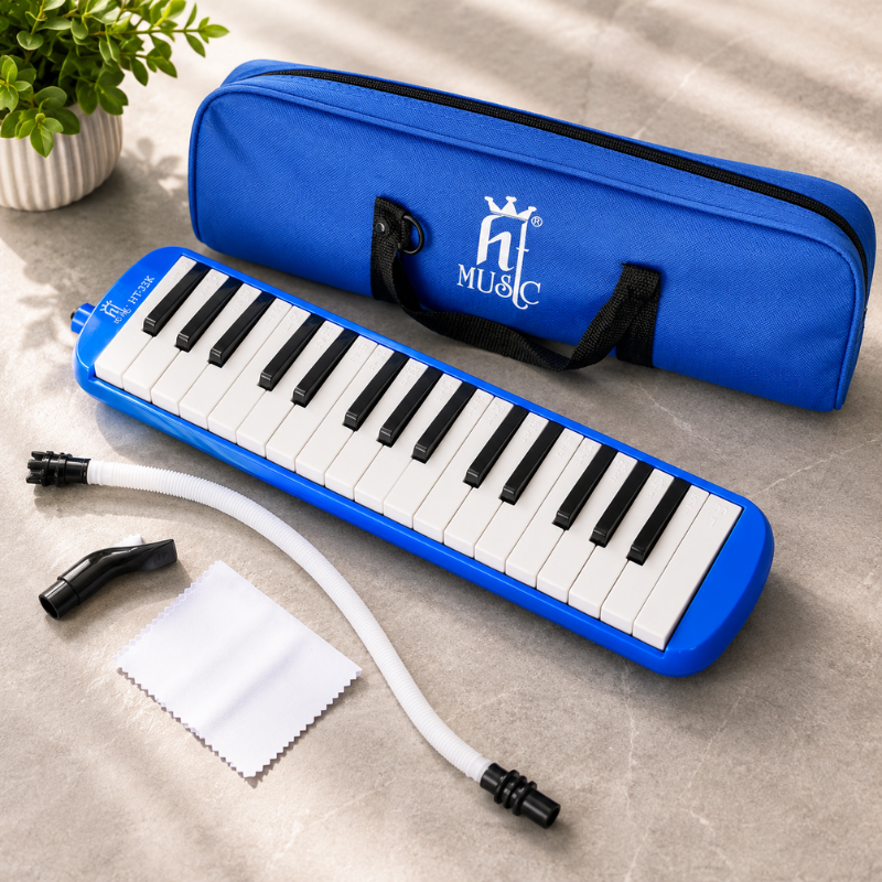 Kèn Melodion Pianica HT Music HT-32K 32 Phím Kèm Túi Đựng Ống Thổi Dài Ngắn Cho Học Sinh