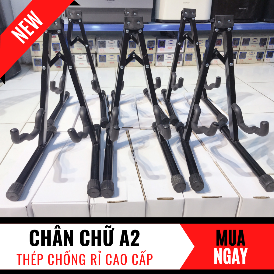 Chân Để Đàn Guitar Chữ A Bằng Thép Không Rỉ (New)