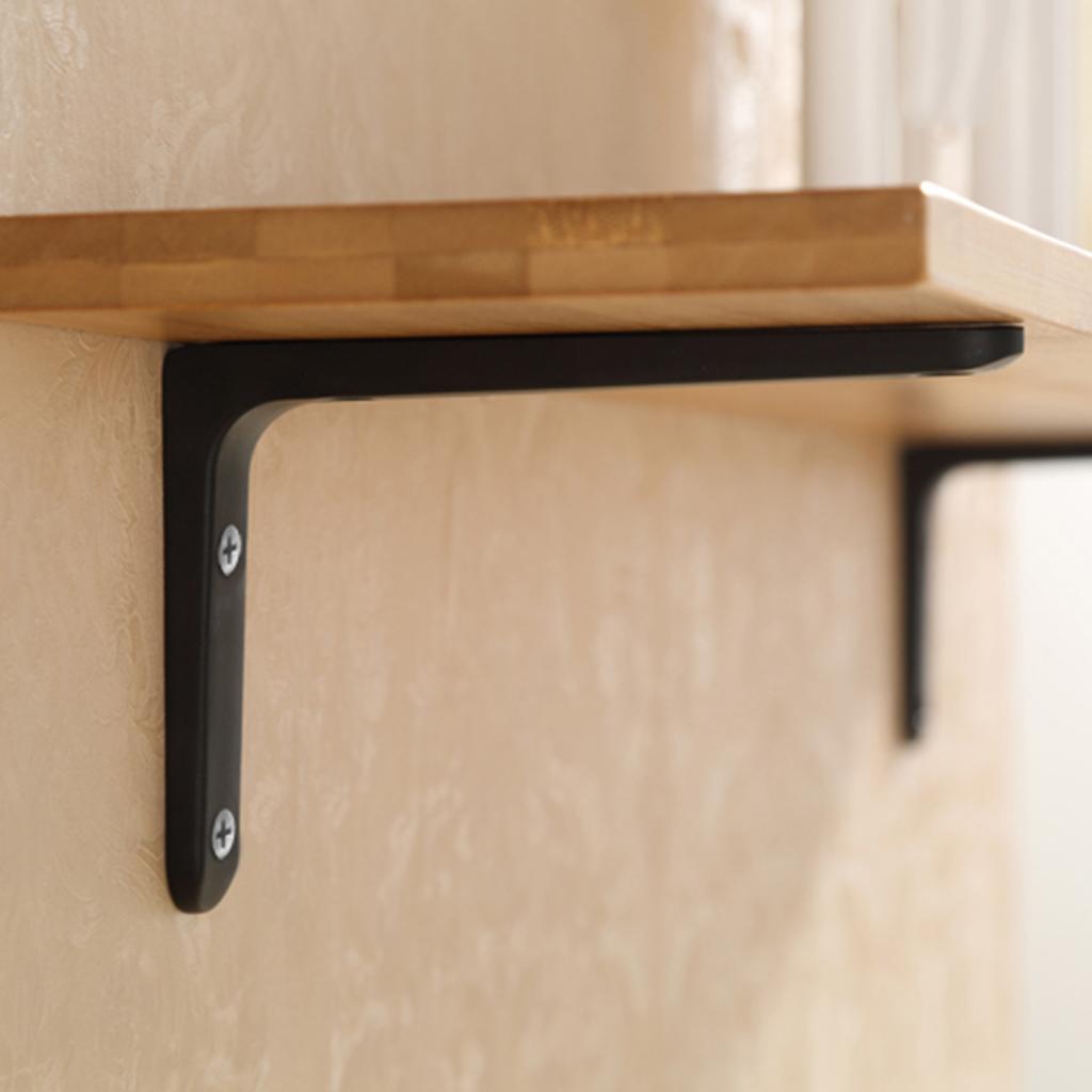 2xHeavy Duty Shelf Bracket Wall Hanging Shelve L Shaped Supporter 20x25cm