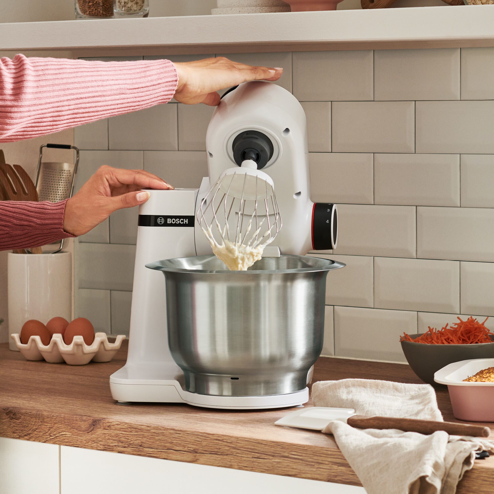 Máy xay trộn đa năng Bosch MUMS2EW20 - Series 2 700W 3.8L 4 tốc độ - Hàng chính hãng