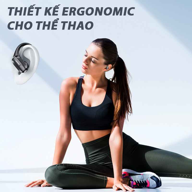 Tai Nghe Bluetooth Lenovo XT80 Thể Thao , Chống Ồn Chủ Động ANC , Âm Thanh Nổi - Hàng Chính Hãng