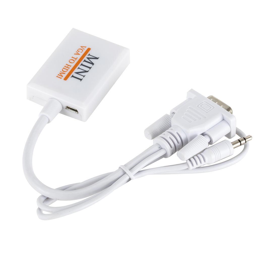 1080P VGA Male to   Female Audio Video Cable Converter Adapter