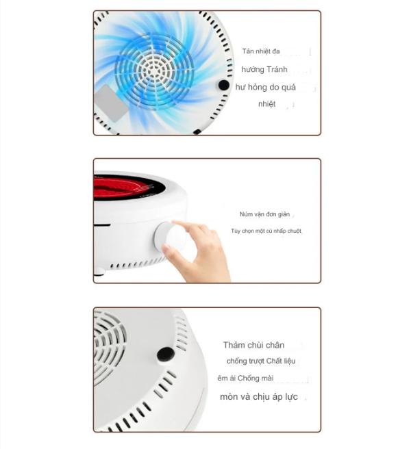 Bếp Điện Hồng Ngoại Gốm Biomimetic Knob 800W - Riki Shop