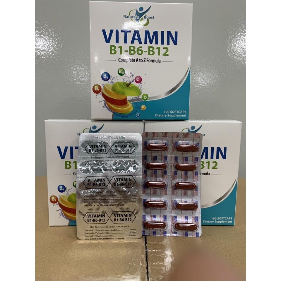 Vitamin B1-B6-B12 bổ sung vitamin, khoáng chất, bồi bổ cơ thể, người thiếu vitamin, nâng cao thể trạng, người mệt mỏi