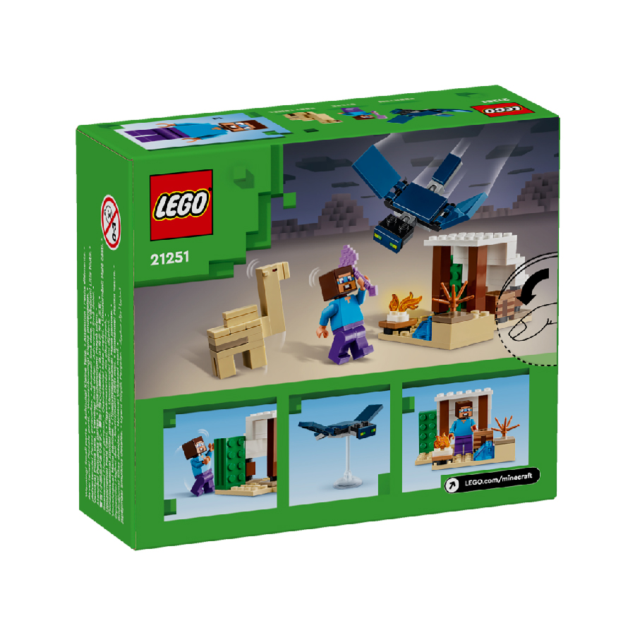 Đồ Chơi Lắp Ráp Chuyến Thám Hiểm Đền Thờ Sa Mạc Của Steve LEGO MINECRAFT 21251 (75 chi tiết)