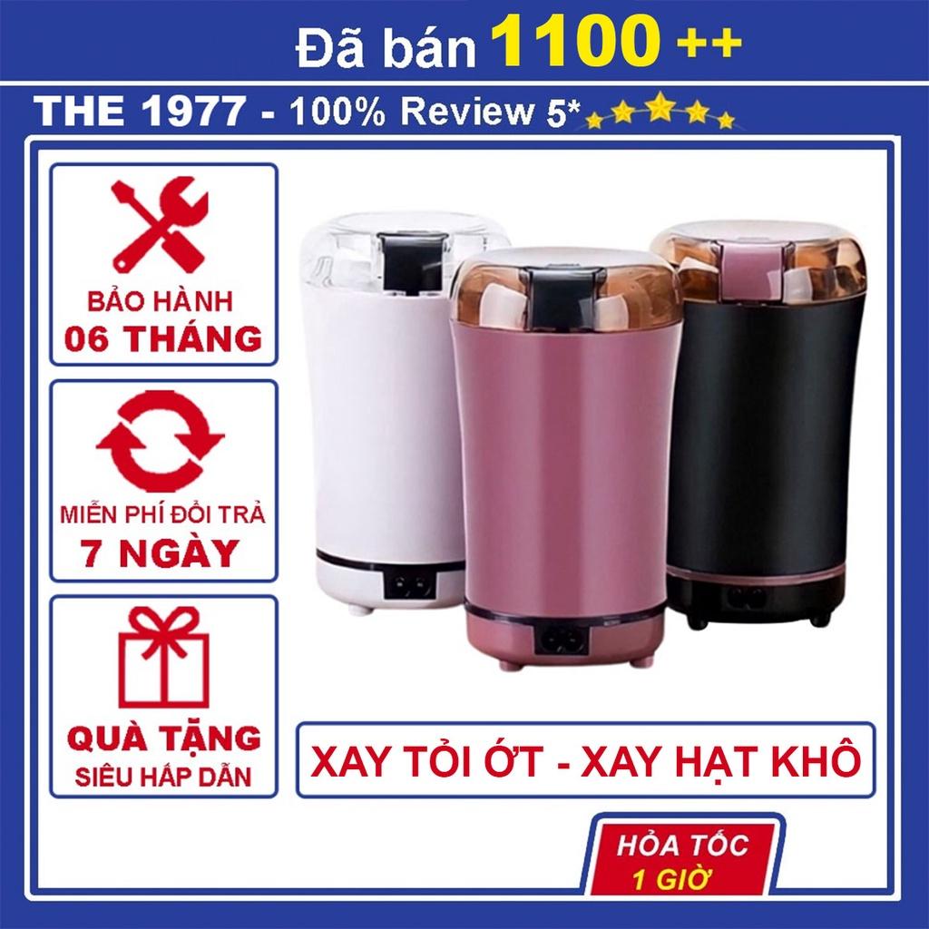 Máy xay tỏi ớt cầm tay mini cao cấp dung tích 250ML, Máy xay hạt khô, xay thịt đa năng lưỡi bằng thép không gỉ