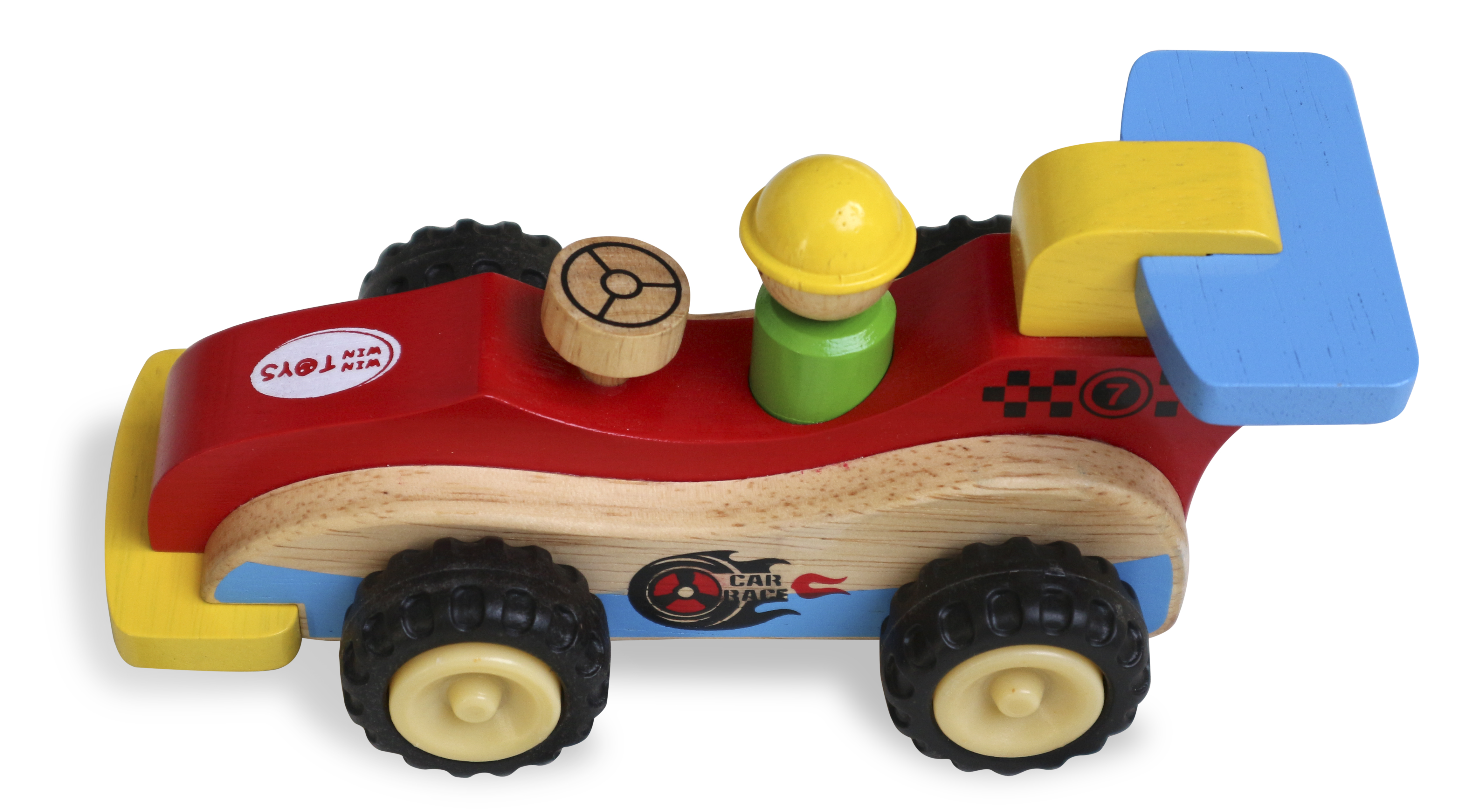 Xe đua địa hình bằng gỗ độc lạ cho bé vận động nhập vai thi đua - Đồ chơi mô hình gỗ an toàn
