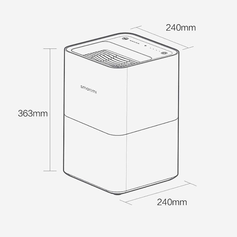 Máy phun sương tạo độ ẩm Smartmi Evaporate Humidifier - Hàng Nhập Khẩu