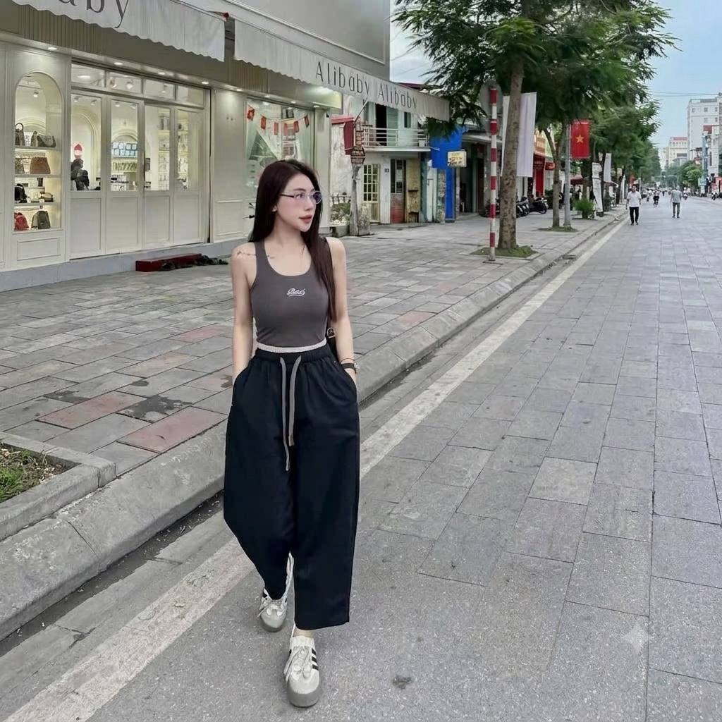 Quần nữ ống rộng lưng chun NeSa Shop, quần kiểu nữ form rộng bigsize chất liệu cao cấp mềm nhẹ mát QNH.65